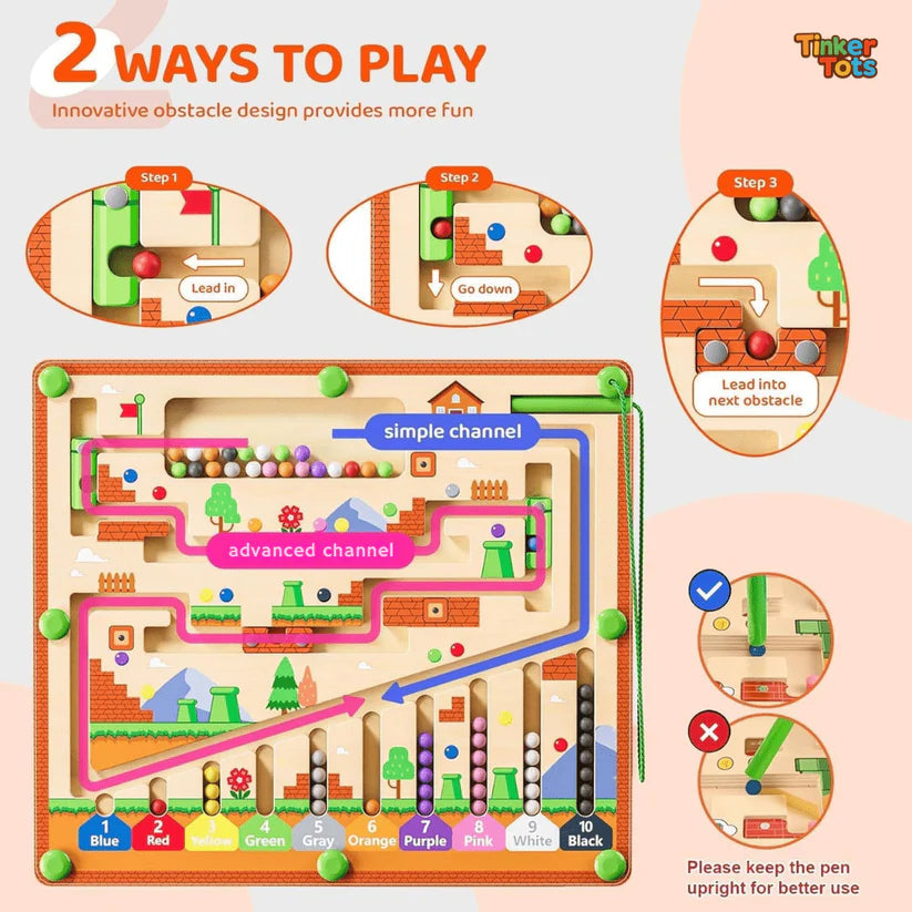 Montessori Magnetic Maze